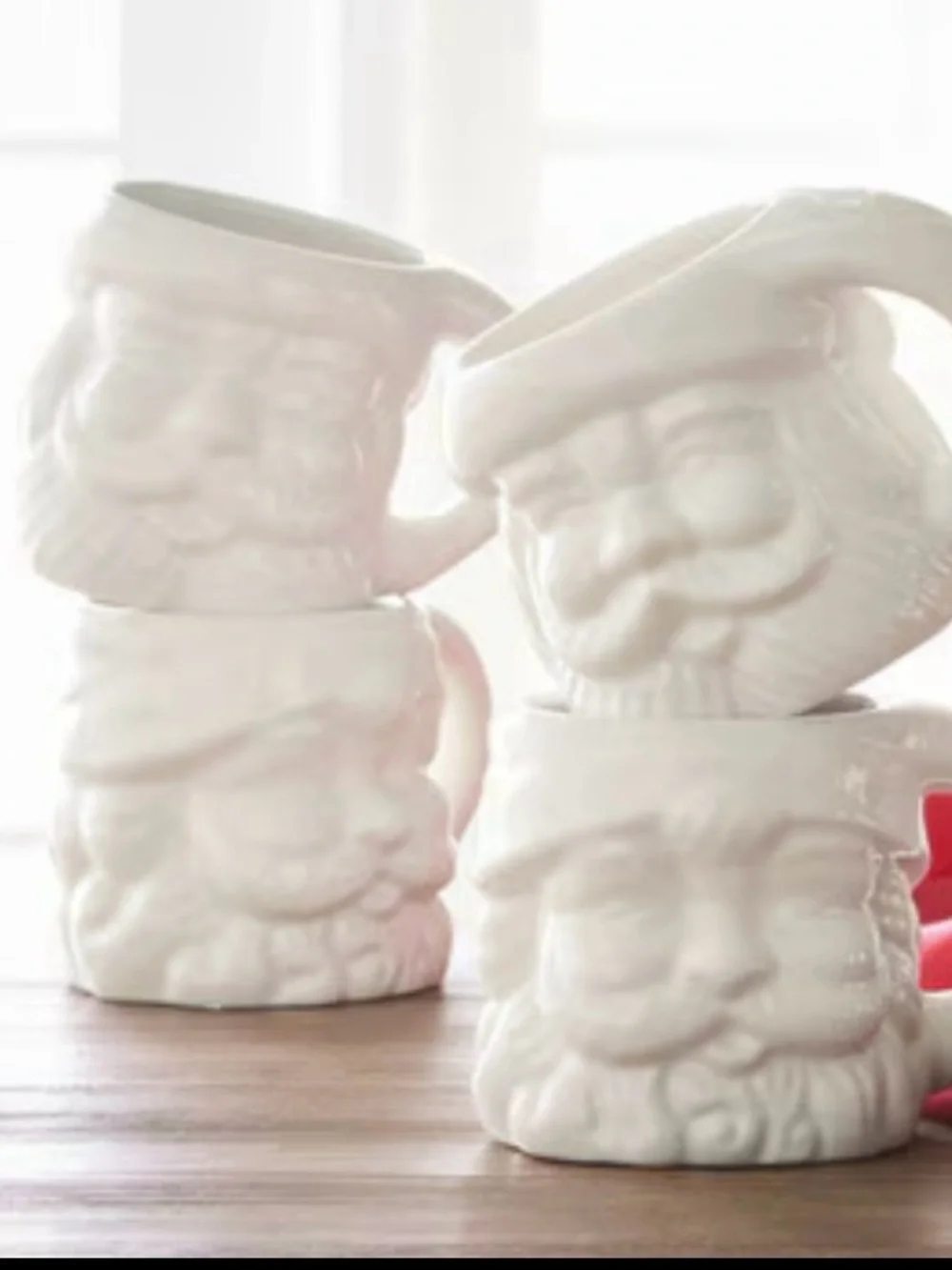 Pottery Barn Santa mugs